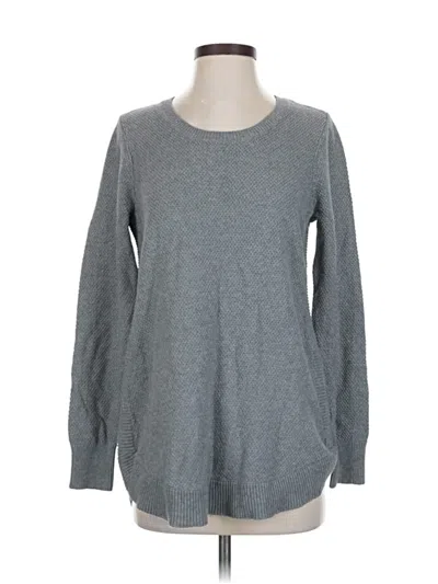 Pre-owned Ann Taylor Loft Pullover Sweater In Gray