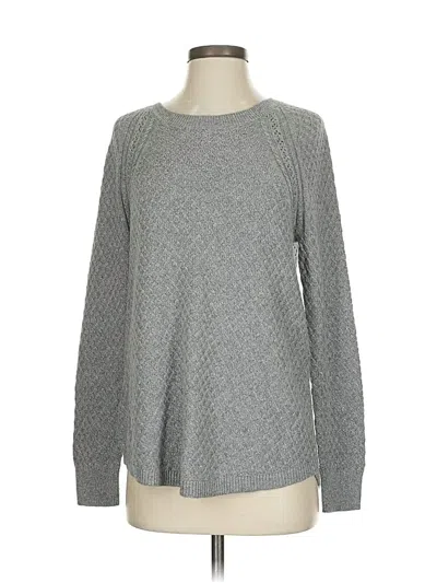 Pre-owned Ann Taylor Loft Pullover Sweater In Gray