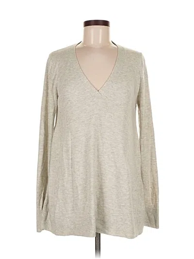 Pre-owned Ann Taylor Loft Pullover Sweater In Gray