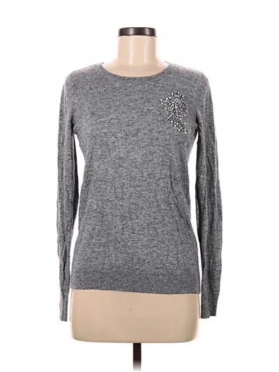 Pre-owned Ann Taylor Loft Pullover Sweater In Gray