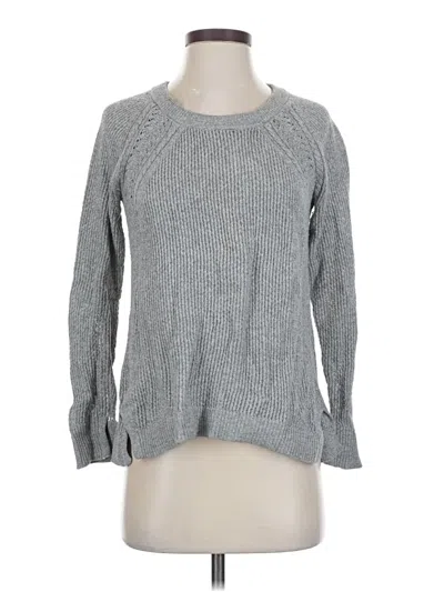 Pre-owned Ann Taylor Loft Pullover Sweater In Gray