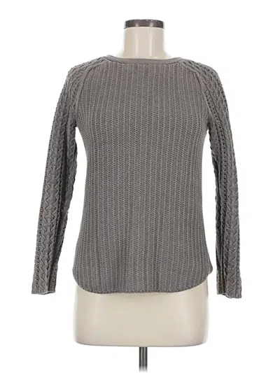 Pre-owned Ann Taylor Loft Pullover Sweater In Gray