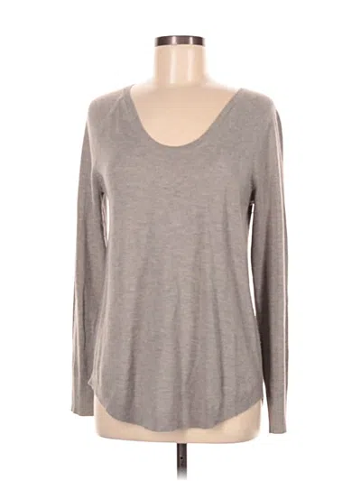 Pre-owned Ann Taylor Loft Pullover Sweater In Gray