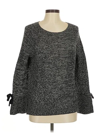 Pre-owned Ann Taylor Loft Pullover Sweater In Gray