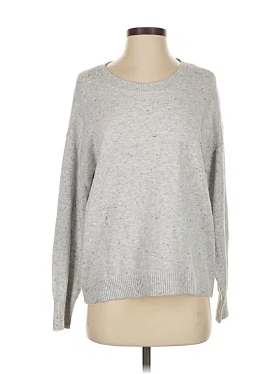 Pre-owned Ann Taylor Loft Pullover Sweater In Gray