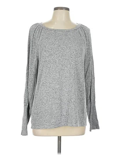 Pre-owned Ann Taylor Loft Pullover Sweater In Gray