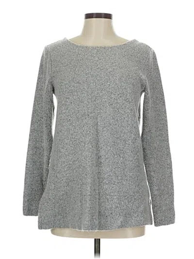 Pre-owned Ann Taylor Loft Pullover Sweater In Gray