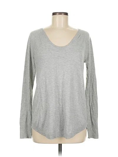 Pre-owned Ann Taylor Loft Pullover Sweater In Gray
