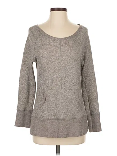 Pre-owned Ann Taylor Loft Pullover Sweater In Gray