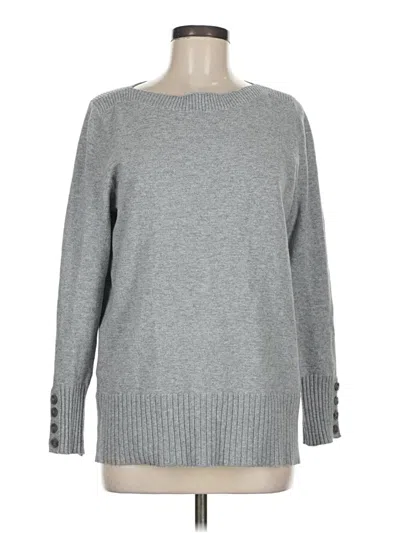Pre-owned Ann Taylor Loft Pullover Sweater In Gray