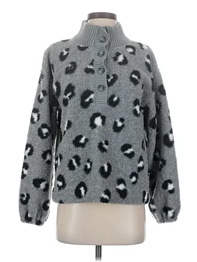 Pre-owned Ann Taylor Loft Pullover Sweater In Gray