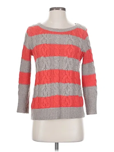Pre-owned Ann Taylor Loft Pullover Sweater In Gray