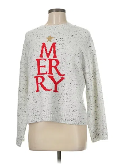 Pre-owned Ann Taylor Loft Pullover Sweater In Gray