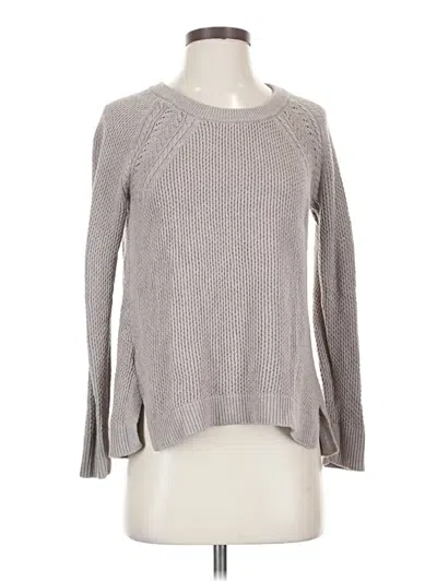Pre-owned Ann Taylor Loft Pullover Sweater In Gray