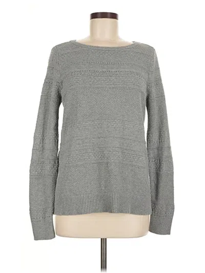 Pre-owned Ann Taylor Loft Pullover Sweater In Gray