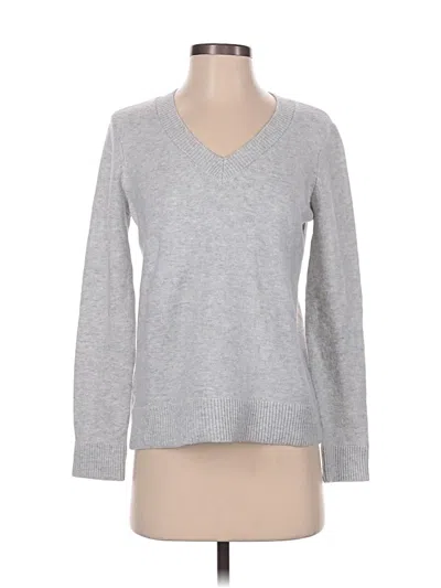 Pre-owned Ann Taylor Loft Pullover Sweater In Gray