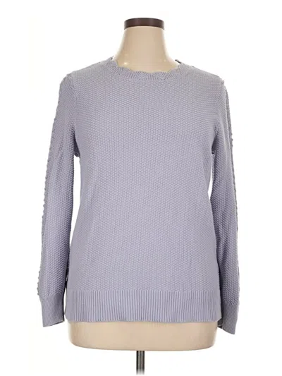 Pre-owned Ann Taylor Loft Pullover Sweater In Gray
