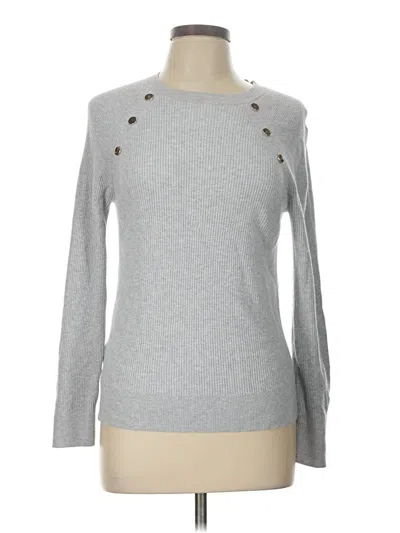Pre-owned Ann Taylor Loft Pullover Sweater In Gray
