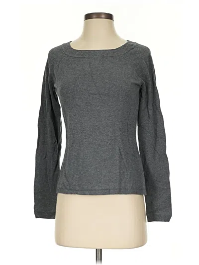 Pre-owned Ann Taylor Loft Pullover Sweater In Gray