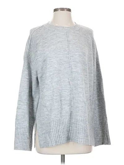Pre-owned Ann Taylor Loft Pullover Sweater In Gray