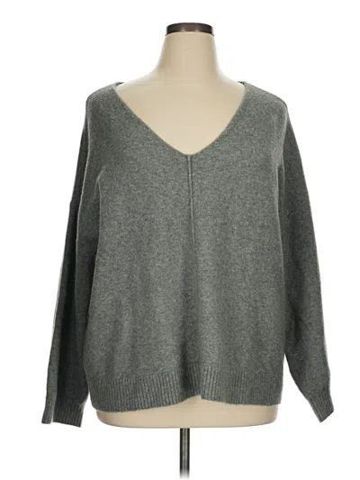 Pre-owned Ann Taylor Loft Pullover Sweater In Gray