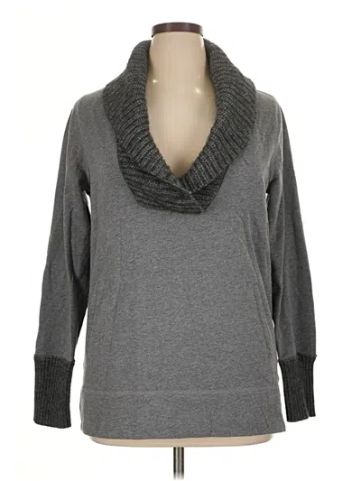 Pre-owned Ann Taylor Loft Pullover Sweater In Gray