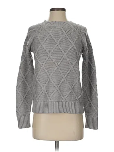 Pre-owned Ann Taylor Loft Pullover Sweater In Gray