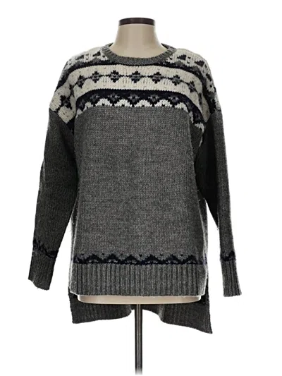 Pre-owned Ann Taylor Loft Pullover Sweater In Gray