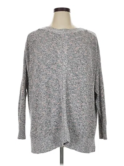 Pre-owned Ann Taylor Loft Pullover Sweater In Gray
