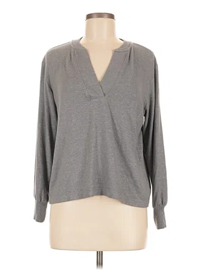 Pre-owned Ann Taylor Loft Pullover Sweater In Gray