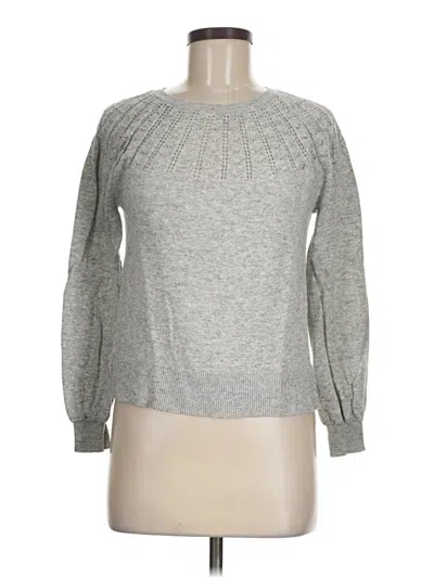 Pre-owned Ann Taylor Loft Pullover Sweater In Gray