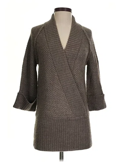 Pre-owned Ann Taylor Loft Pullover Sweater In Gray