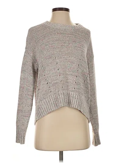 Pre-owned Ann Taylor Loft Pullover Sweater In Gray