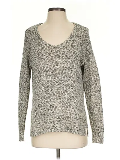 Pre-owned Ann Taylor Loft Pullover Sweater In Gray