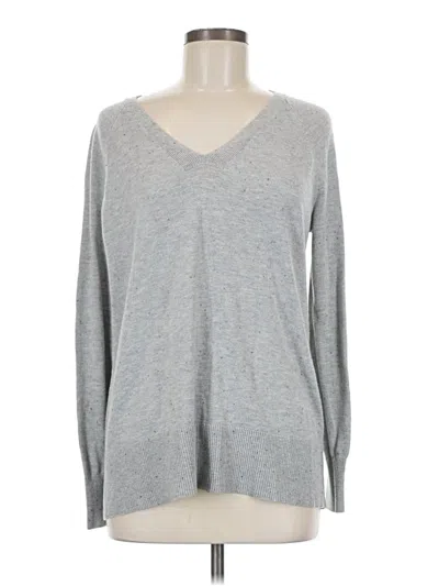 Pre-owned Ann Taylor Loft Pullover Sweater In Gray