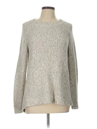 Pre-owned Ann Taylor Loft Pullover Sweater In Gray