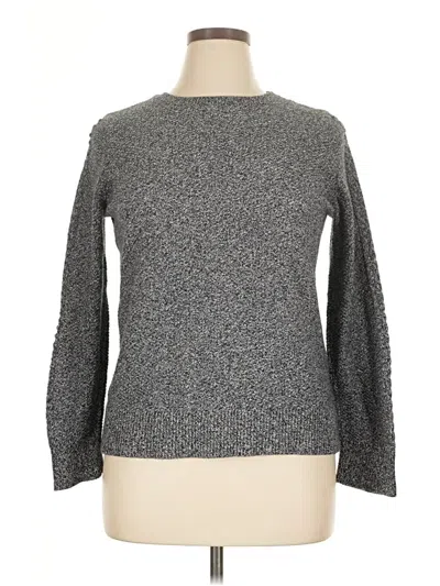 Pre-owned Ann Taylor Loft Pullover Sweater In Gray