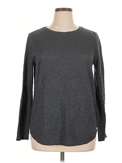Pre-owned Ann Taylor Loft Pullover Sweater In Gray