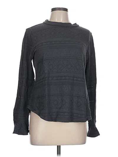 Pre-owned Ann Taylor Loft Pullover Sweater In Gray