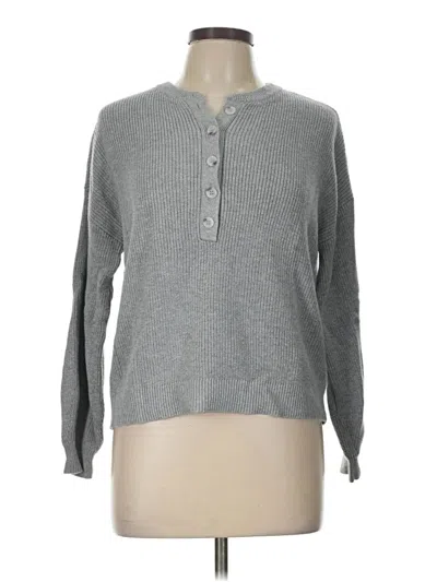 Pre-owned Ann Taylor Loft Pullover Sweater In Gray
