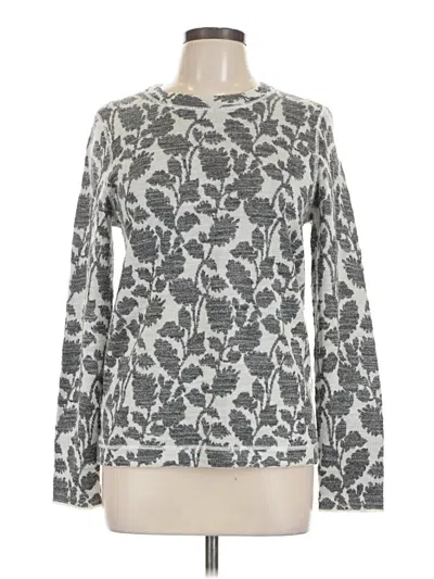 Pre-owned Ann Taylor Loft Pullover Sweater In Gray
