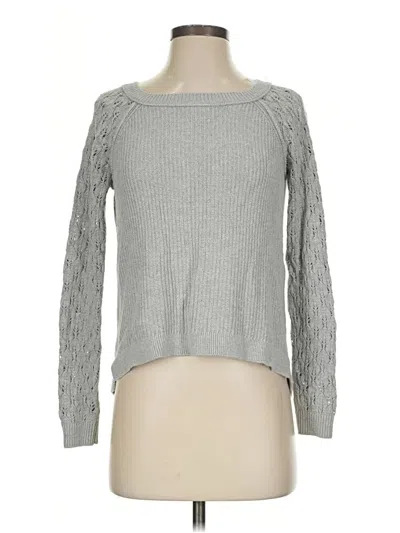 Pre-owned Ann Taylor Loft Pullover Sweater In Gray