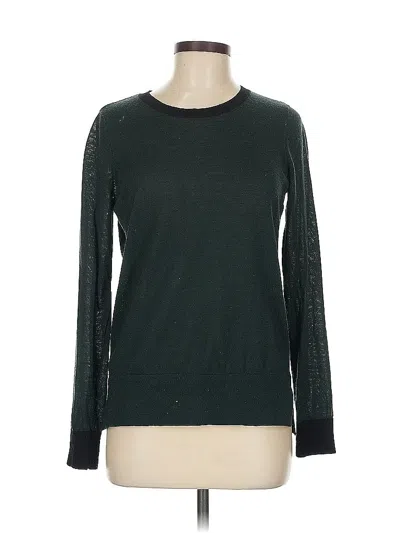 Pre-owned Ann Taylor Loft Pullover Sweater In Green