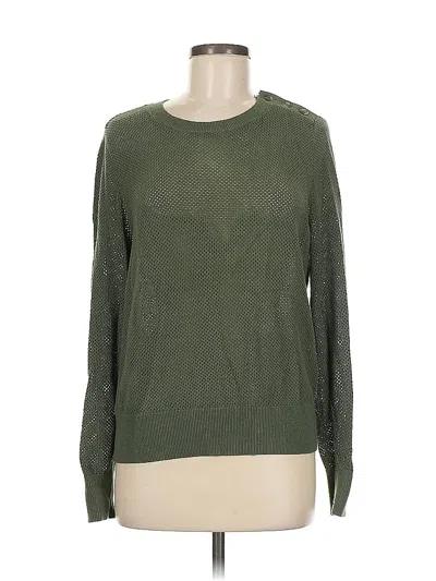 Pre-owned Ann Taylor Loft Pullover Sweater In Green
