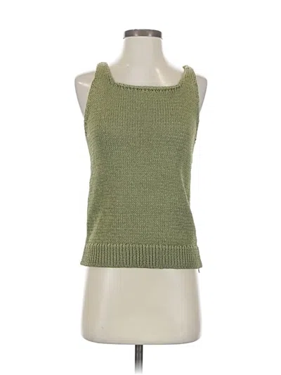 Pre-owned Ann Taylor Loft Pullover Sweater In Green