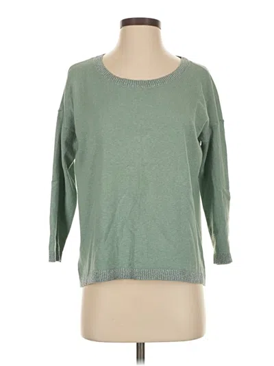 Pre-owned Ann Taylor Loft Pullover Sweater In Green