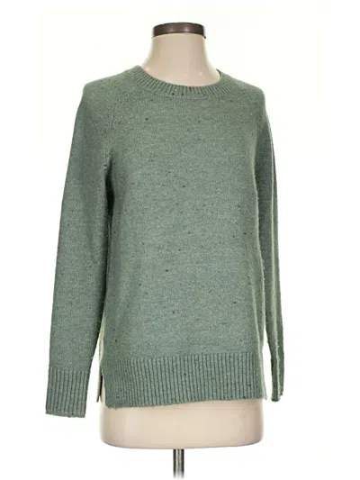 Pre-owned Ann Taylor Loft Pullover Sweater In Green