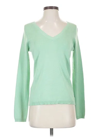 Pre-owned Ann Taylor Loft Pullover Sweater In Green