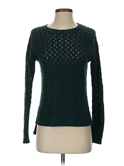 Pre-owned Ann Taylor Loft Pullover Sweater In Green