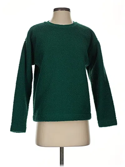 Pre-owned Ann Taylor Loft Pullover Sweater In Green